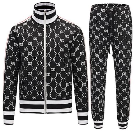 gucci tracksuit mens white|authentic Gucci tracksuit.